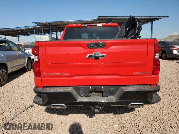 2022 Chevrolet Silverado 1500 Custom Trail Boss with VIN 3GCPDCED7NG668476, listed as a Copart auction lot 82044464 with 29,025 mi miles and Salvage Title. Bid and sale history available at DreamBid. Image 6.