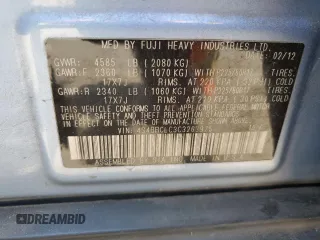 2012 Subaru Outback Limited z VIN 4S4BRCLC3C3263975, wystawiony jako Copart lot #57959565 z przebiegiem 123 975 mil mil oraz Szkoda całkowita • Salvage title. Historia ofert i sprzedaży dostępna na DreamBid. Obrazek 13.