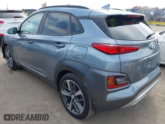 2019 Hyundai Kona Ultimate with VIN KM8K53A58KU198498, listed as a IAAI auction lot 42046679 with 57,327 mi miles and . Bid and sale history available at carsss.com. Image 3.