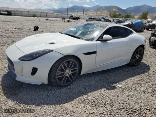 2016 Jaguar F-TYPE R with VIN SAJWJ6DL9GMK27674, listed as a Copart auction lot 68377194 with 55,074 mi miles and Salvage Title. Bid and sale history available at carsss.com. Image 1.
