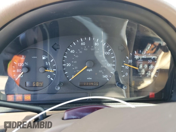 2001 Mercedes-Benz M 320/430/500 with VIN 4JGAB54E41A280868, listed as a Copart auction lot 47829955 with 111,475 mi miles and Salvage title. Bid and sale history available at DreamBid. Image 9.
