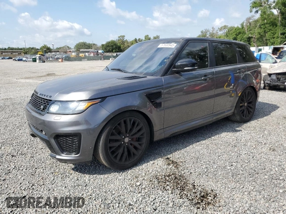 2016 Land Rover Range Rover Sport SVR с VIN SALWZ2EF3GA598168, выставлен на аукционе Copart как лот 57830945 с пробегом 122 995 миль миль и Чистый • Clean title. История ставок и продаж доступна на DreamBid. Изображение 1.