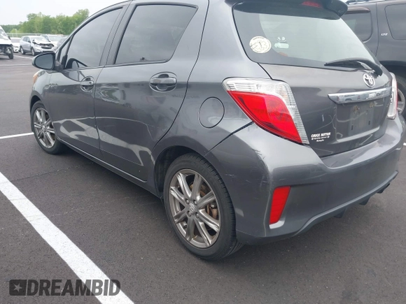 2014 Toyota Yaris L with VIN JTDKTUD38ED594008, listed as a IAAI auction lot 42114950 with 167,597 mi miles and . Bid and sale history available at DreamBid. Image 3.