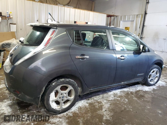 2013 Nissan LEAF SV with VIN 1N4AZ0CP3DC421675, listed as a Copart auction lot 45648375 with 40,437 mi miles and Salvage Title. Bid and sale history available at carsss.com. Image 3.