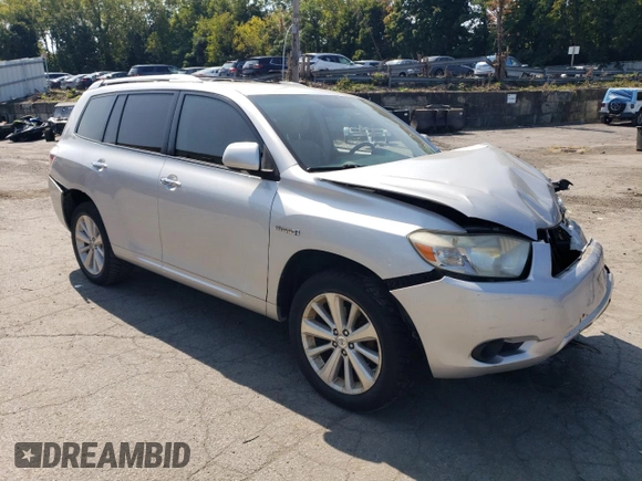 2008 Toyota Highlander Hybrid with VIN JTEEW41A482013140, listed as a Copart auction lot 70886844 with 0 mi miles and Salvage Title. Bid and sale history available at carsss.com. Image 4.
