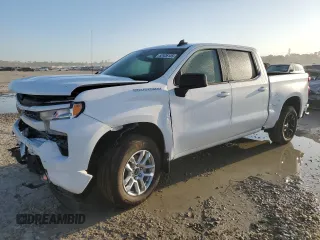 2024 Chevrolet Silverado 1500 RST with VIN 1GCUDEED5RZ182527, listed as a Copart auction lot 52426135 with 5,169 mi miles and Salvage Title. Bid and sale history available at carsss.com. Image 1.