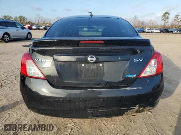 2014 Nissan Versa S with VIN 3N1CN7AP5EL851940, listed as a Copart auction lot 43917585 with 174,468 mi miles and Salvage Title. Bid and sale history available at carsss.com. Image 6.