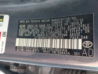 2016 Toyota Corolla L with VIN 2T1BURHE5GC570125, listed as a IAAI auction lot 42593544 with 163,883 mi miles and . Bid and sale history available at DreamBid. Image 9.