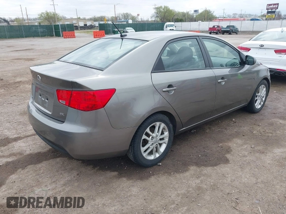 2012 Kia Forte EX with VIN KNAFU4A24C5632655, listed as a IAAI auction lot 41932379 with 146,273 mi miles. Bid and sale history available at carsss.com. Image 4.