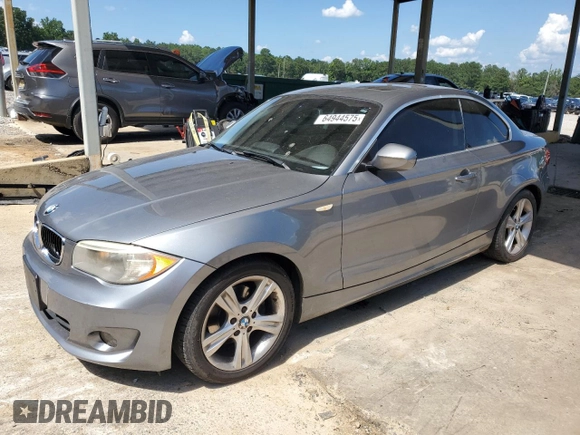 2012 BMW 1 Series 128i with VIN WBAUP9C52CVL91679, listed as a Copart auction lot 64944575 with 118,640 mi miles and Clean title. Bid and sale history available at DreamBid. Image 1.