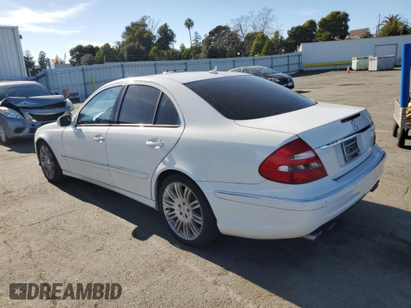 2007 Mercedes-Benz E-Class 3.5L with VIN WDBUF56X87B132731, listed as a Copart auction lot 47575365 with 106,789 mi miles and Salvage Title. Bid and sale history available at carsss.com. Image 2.