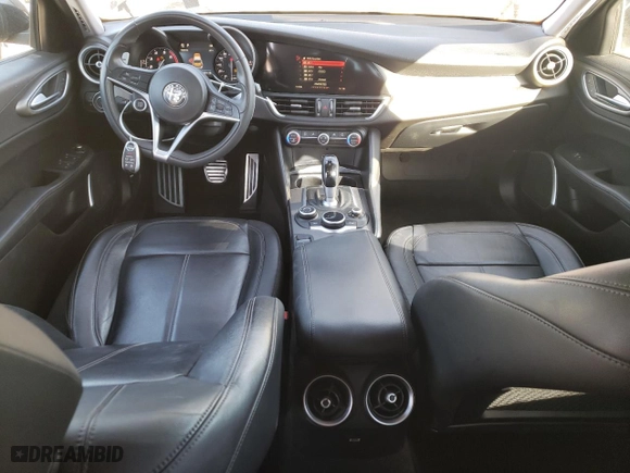 2019 Alfa Romeo Giulia with VIN ZARFAMAN1K7611986, listed as a Copart auction lot 80979464 with 52,810 mi miles and Salvage Title. Bid and sale history available at carsss.com. Image 8.