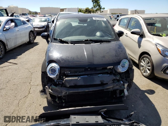 2015 FIAT 500 Abarth with VIN 3C3CFFFHXFT642995, listed as a Copart auction lot 66746604 with 48,645 mi miles and Salvage Title. Bid and sale history available at carsss.com. Image 5.