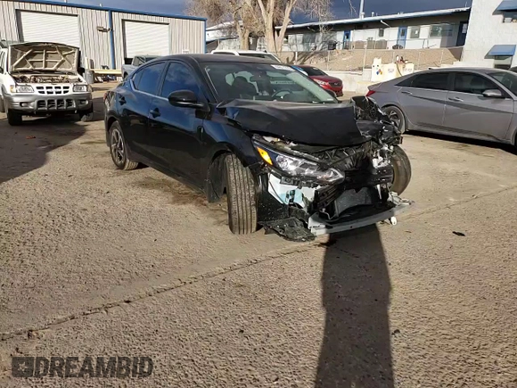 2025 Nissan Sentra SV with VIN 3N1AB8CV3SY215291, listed as a Copart auction lot 44817215 with 2,349 mi miles and Salvage Title. Bid and sale history available at carsss.com. Image 10.