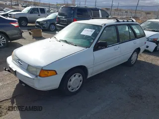 1995 Ford Escort z VIN 3FASP15J8SR142245, wystawiony jako IAAI lot #41901298 z przebiegiem 163 045 mil mil oraz . Historia ofert i sprzedaży dostępna na DreamBid. Obrazek 2.