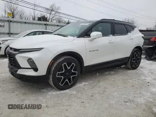 2023 Chevrolet Blazer RS with VIN 3GNKBERS1PS233335, listed as a Copart auction lot 45636345 with 10,615 mi miles and Salvage Title. Bid and sale history available at carsss.com. Image 1.