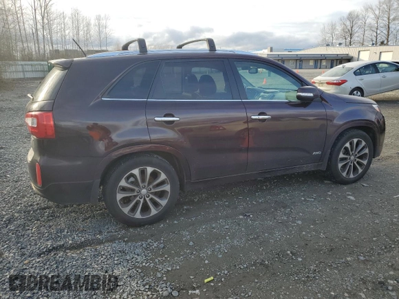 2015 Kia Sorento SX with VIN 5XYKWDA77FG568548, listed as a Copart auction lot 46526035 with 116,690 mi miles and Clean Title. Bid and sale history available at carsss.com. Image 3.