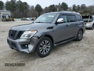 2020 Nissan Armada SL with VIN JN8AY2NC8L9616156, listed as a Copart auction lot 47469885 with 118,662 mi miles and Salvage Title. Bid and sale history available at carsss.com. Image 1.