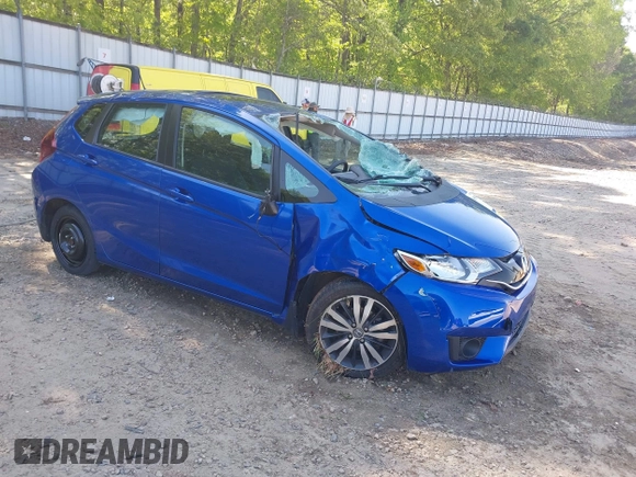 2015 Honda Fit EX-L with VIN 3HGGK5H86FM751434, listed as a IAAI auction lot 42065501 with 106,546 mi miles. Bid and sale history available at carsss.com. Image 1.