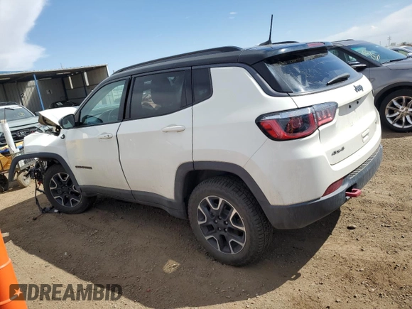 2020 Jeep Compass Trailhawk with VIN 3C4NJDDB4LT159505, listed as a Copart auction lot 53172135 with 80,722 mi miles and Salvage title. Bid and sale history available at DreamBid. Image 2.