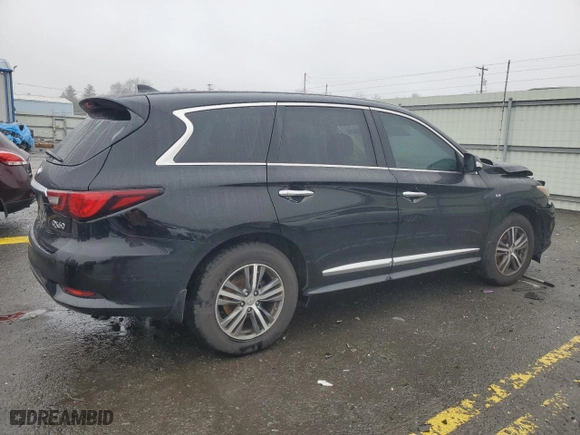 2019 Infiniti QX60 PURE with VIN 5N1DL0MM8KC531594, listed as a Copart auction lot 84862424 with 78,258 mi miles and Salvage Title. Bid and sale history available at carsss.com. Image 3.