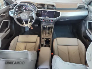 2021 Audi Q3 S line Premium Plus with VIN WA1EECF37M1124299, listed as a Copart auction lot 59994915 with 27,800 mi miles and Salvage title. Bid and sale history available at DreamBid. Image 8.