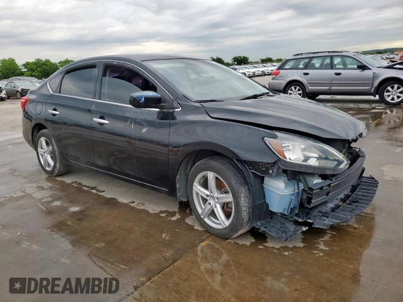 2017 Nissan Sentra S with VIN 3N1AB7AP4HY361416, listed as a Copart auction lot 54874445 with 91,868 mi miles and Salvage Title. Bid and sale history available at DreamBid. Image 4.