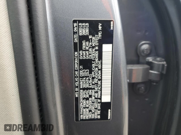 2017 Volvo XC90 Momentum z VIN YV4A22PK2H1105658, wystawiony jako Copart lot #52855065 z przebiegiem 114 938 mil mil oraz Szkody całkowita. Historia ofert i sprzedaży dostępna na DreamBid. Obrazek 13.