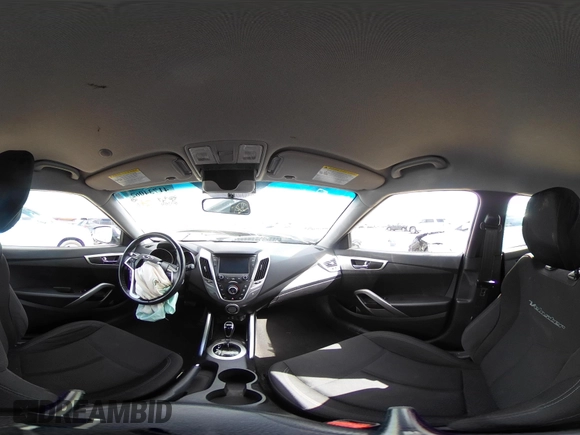 2017 Hyundai Veloster Value Edition with VIN KMHTC6AD2HU308084, listed as a IAAI auction lot 41734062 with 59,354 mi miles. Bid and sale history available at carsss.com. Image 19.