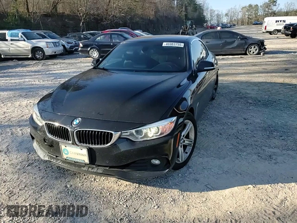 2015 BMW 4 Series 428i with VIN WBA3V7C5XF5A24526, listed as a Copart auction lot 46983755 with 80,158 mi miles and Salvage Title. Bid and sale history available at carsss.com. Image 10.