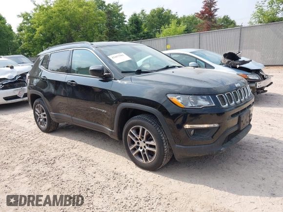 2017 Jeep Compass Latitude with VIN 3C4NJDBBXHT616909, listed as a IAAI auction lot 42457501 with 110,326 mi miles and . Bid and sale history available at DreamBid. Image 1.