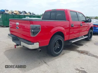 2009 Ford F-150 XL with VIN 1FTPW12V99KC42833, listed as a IAAI auction lot 42387399 with 214,967 mi miles and . Bid and sale history available at DreamBid. Image 4.