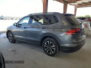 2024 Volkswagen Tiguan S with VIN 3VVRB7AX1RM085254, listed as a Copart auction lot 58622295 with 7,316 mi miles and Salvage title. Bid and sale history available at DreamBid. Image 2.