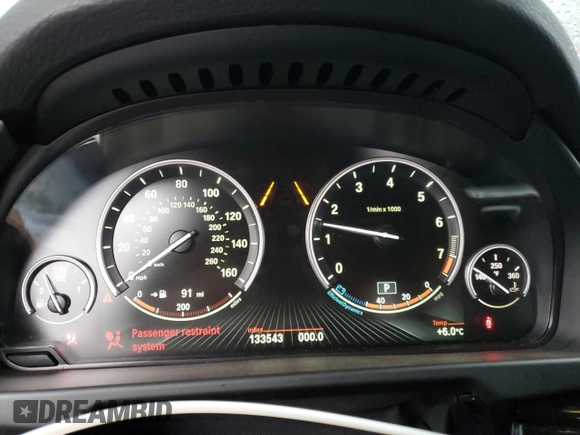 2014 BMW X5 xDrive50i with VIN 5UXKR6C56E0J72600, listed as a Copart auction lot 51280085 with 133,543 mi miles and Salvage Title. Bid and sale history available at carsss.com. Image 9.