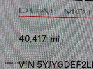 2020 Tesla Model Y Long Range with VIN 5YJYGDEF2LF037298, listed as a IAAI auction lot 37832056 with 40,417 mi miles and . Bid and sale history available at DreamBid. Image 16.