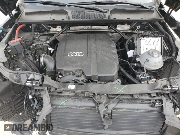 2024 Audi Q5 S line Premium Plus with VIN WA1EAAFY3R2100028, listed as a Copart auction lot 44045955 with 7,885 mi miles and Salvage Title. Bid and sale history available at carsss.com. Image 12.