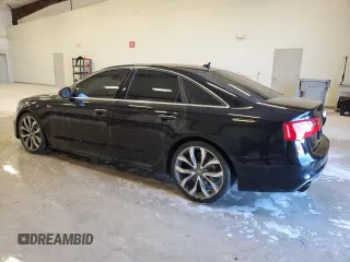 2015 Audi A6 3.0T Prestige with VIN WAUHGAFC4FN016846, listed as a Copart auction lot 46634795 with 121,347 mi miles and Clean Title. Bid and sale history available at carsss.com. Image 2.