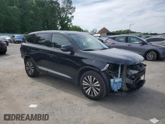 2019 Mitsubishi Outlander ES with VIN JA4AZ3A35KZ013078, listed as a Copart auction lot 57464235 with 98,409 mi miles and Salvage title. Bid and sale history available at DreamBid. Image 4.