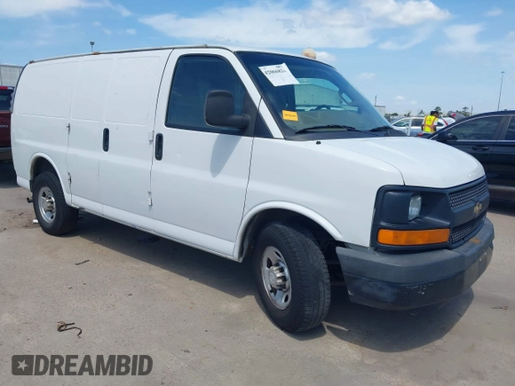 2016 Chevrolet Express Cargo Van with VIN 1GCWGAFF1G1259365, listed as a IAAI auction lot 42066824 with 279,250 mi miles. Bid and sale history available at carsss.com. Image 1.