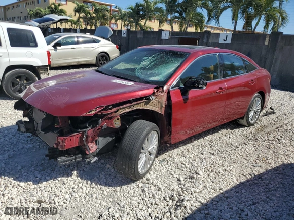 2020 Toyota Avalon Limited with VIN 4T1DZ1FB8LU045685, listed as a Copart auction lot 47744585 with 21,819 mi miles and Salvage Title. Bid and sale history available at carsss.com. Image 1.