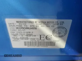 2024 Nissan Kicks SV with VIN 3N1CP5CV9RL549258, listed as a Copart auction lot 87010154 with Not Provided miles and Non Repairable. Bid and sale history available at DreamBid. Image 14.