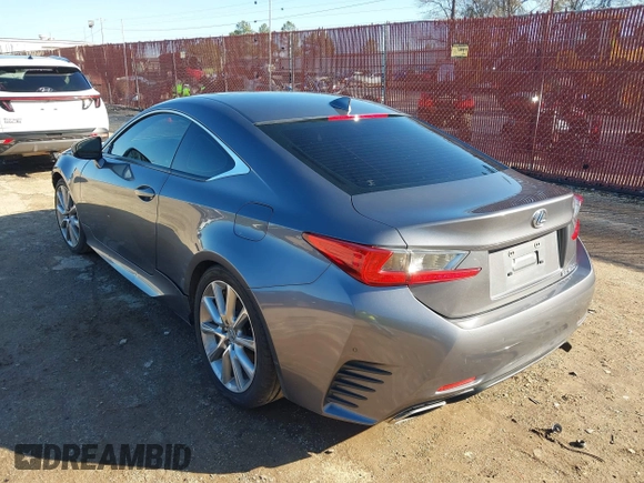 2016 Lexus RC 200t F Sport with VIN JTHHA5BC0G5002752, listed as a IAAI auction lot 41163472 with 164,945 mi miles and . Bid and sale history available at DreamBid. Image 3.