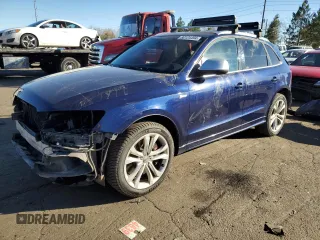 2014 Audi SQ5 Premium Plus with VIN WA1CGAFP1EA107461, listed as a Copart auction lot 80124494 with 99,167 mi miles and Salvage Title. Bid and sale history available at carsss.com. Image 1.