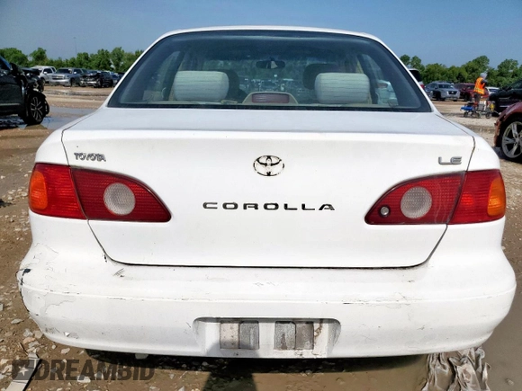 2002 Toyota Corolla CE with VIN 1NXBR12E32Z592708, listed as a Copart auction lot 62866195 with 226,871 mi miles and Clean title. Bid and sale history available at DreamBid. Image 6.