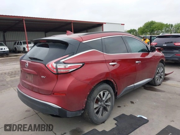 2017 Nissan Murano S with VIN 5N1AZ2MG9HN130124, listed as a IAAI auction lot 41895230 with 163,028 mi miles and . Bid and sale history available at carsss.com. Image 4.