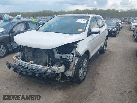 2017 Ford Edge Titanium with VIN 2FMPK4K94HBB41767, listed as a IAAI auction lot 42101946 with 76,984 mi miles. Bid and sale history available at carsss.com. Image 18.