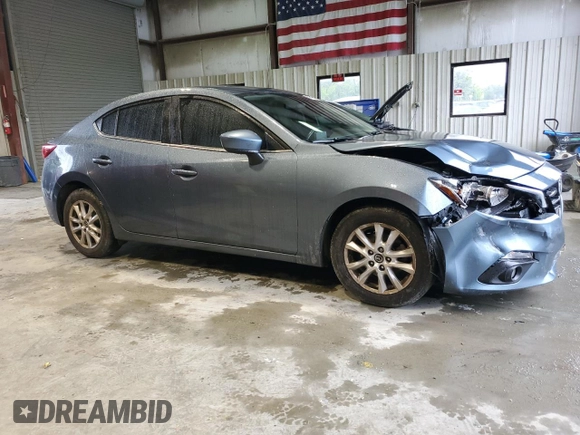 2015 Mazda 3 i Grand Touring z VIN 3MZBM1W75FM220907, wystawiony jako Copart lot #58464185 z przebiegiem 144 435 mil mil oraz Szkoda całkowita • Salvage title. Historia ofert i sprzedaży dostępna na DreamBid. Obrazek 4.