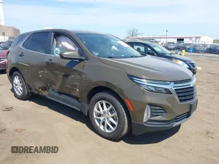 2023 Chevrolet Equinox LT with VIN 3GNAXUEG0PL248041, listed as a IAAI auction lot 42024733 with 56,458 mi miles and . Bid and sale history available at carsss.com. Image 1.
