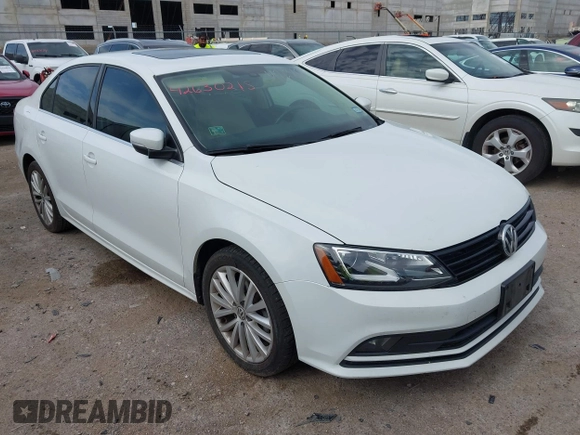2016 Volkswagen Jetta SEL с VIN 3VWL07AJXGM203480, выставлен на аукционе IAAI как лот 42630215 с пробегом 112 599 миль миль и . История ставок и продаж доступна на DreamBid. Изображение 1.