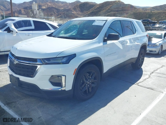 2022 Chevrolet Traverse LS with VIN 1GNERFKW1NJ126070, listed as a IAAI auction lot 41360305 with 37,592 mi miles. Bid and sale history available at carsss.com. Image 2.